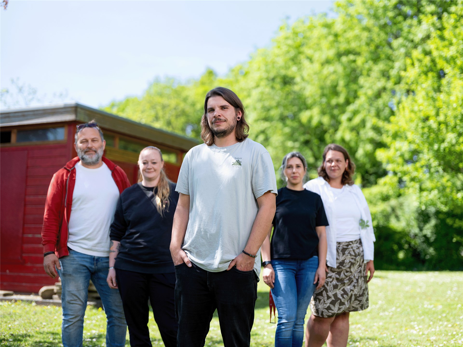 Die Münze - Teamfoto Wohngruppe Albert