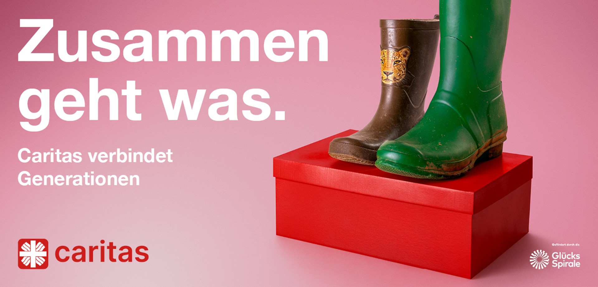 Jahreskampagne 2026 - rosa Hintergrund